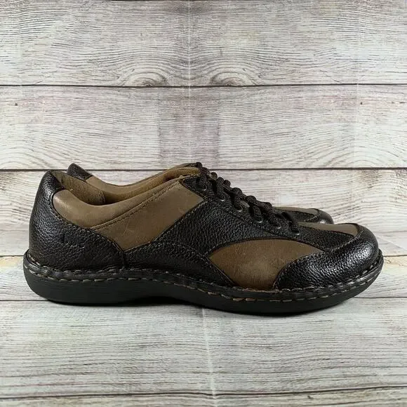 Born Monica Womens Size 8 Oxford Lace Up Shoes Sneakers Tan Brown Leather Walk - Picture 5 of 9